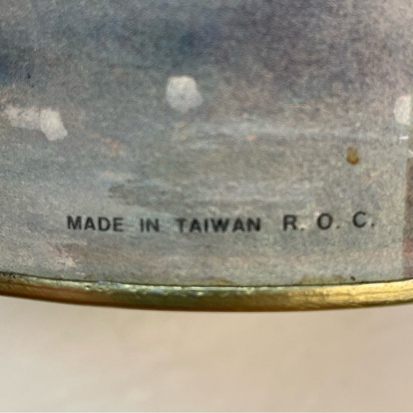 Vintage R.O.C Nesting Snow Goose Geese Storage Tins blue bow - Picture 9 of 9